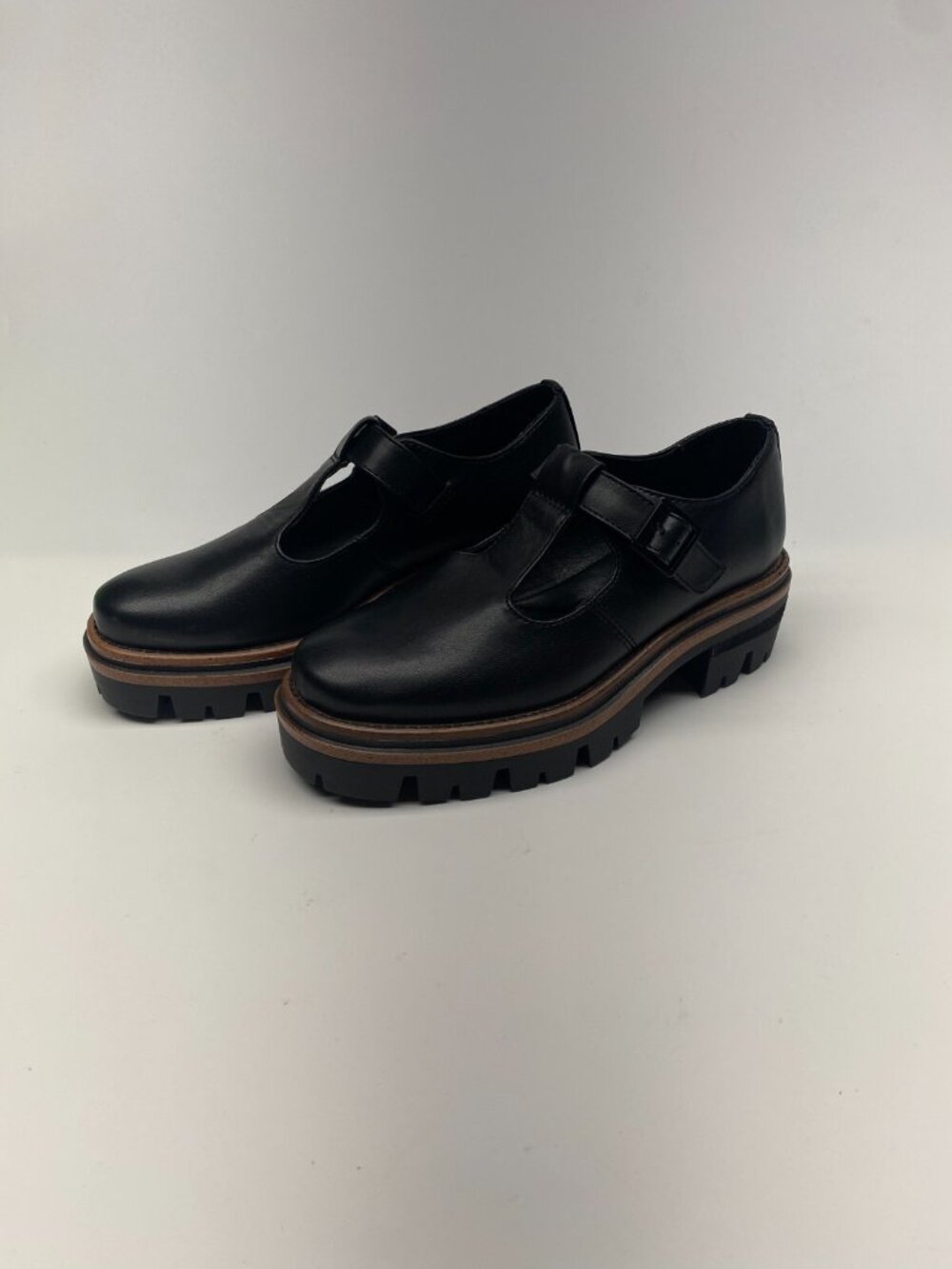 Kors Womens Mary Jane Black Leather Loafer sz 6